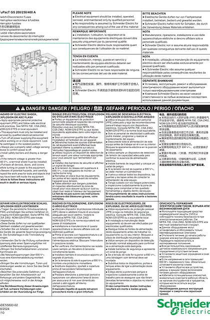 schneider施耐德FuPacT GS - 开关切断器保险丝 200_250_400 A - 说明页